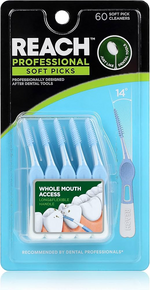 Reach Professional Soft Pick Teeth Cleaners, 60 Count - Pack of 2