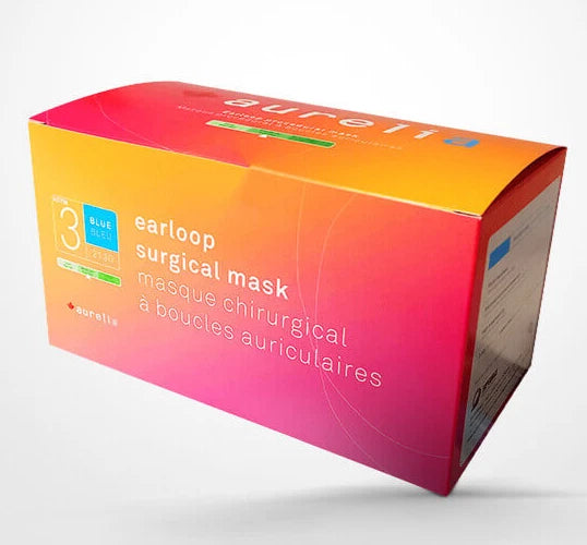 Surgical Face Masks "Aurelia" 3-Ply ASTM Level 3 Disposable - 50 pcs