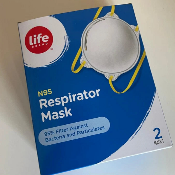 N95 Face Mask (Pack of 2/Box) x 6 Box - 12 Pcs