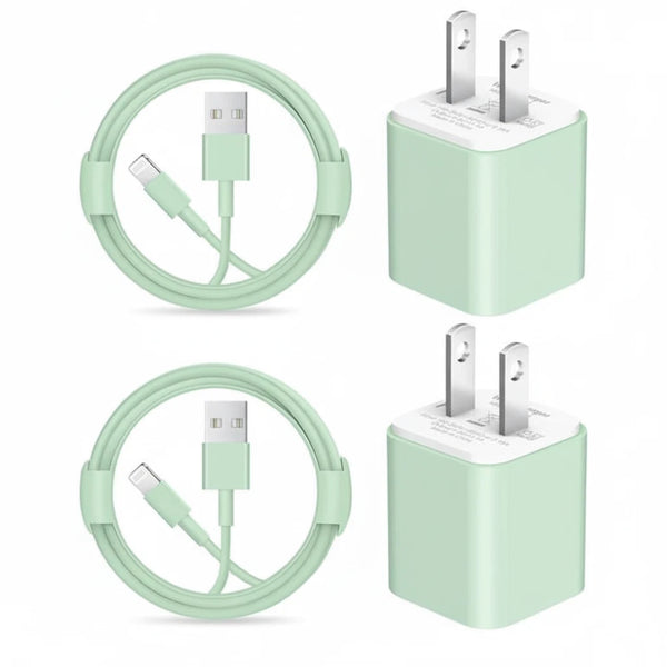 iPhone Charger [Apple MFi Certified] USB Charger - Pack of 2