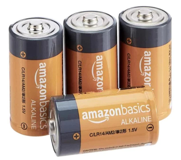 Amazon Basics Type C Cell All-Purpose Alkaline Batteries - 4 Pack  Exp: 11/29
