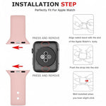 Pink Silicone Sport Band Loop for Apple Watch – 42/44 mm (M/M)