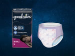 Goodnites Girls Nighttime Underwear L (68–95 lbs) 11 Ct – Bedwetting Protection