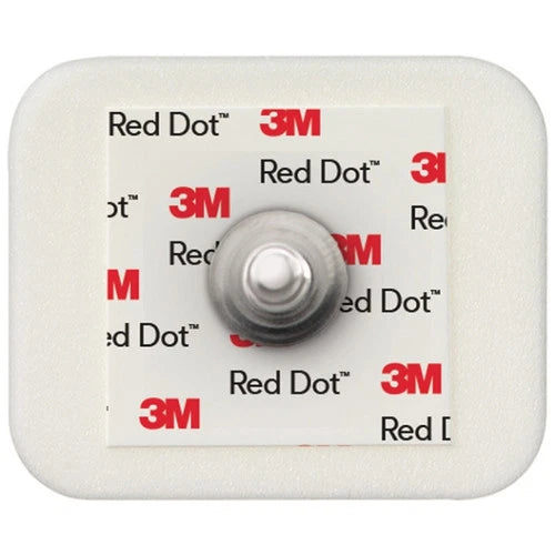 3M Red Dot ECG Electrode 2570 (Foam Backing), Case of 1000 - NEW